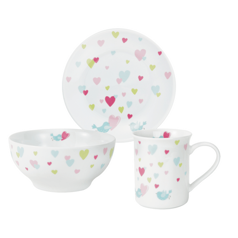 Kindergeschirr Set 3-teilig CORA