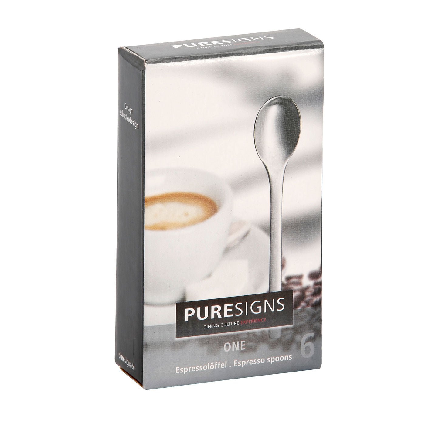 Espressolöffel 6 Stück ONE Extra matt -