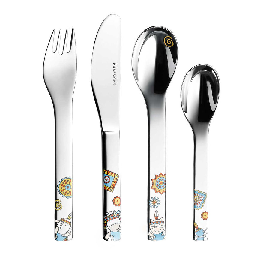 Kinderbesteck 4-teilig MOEMA von oben