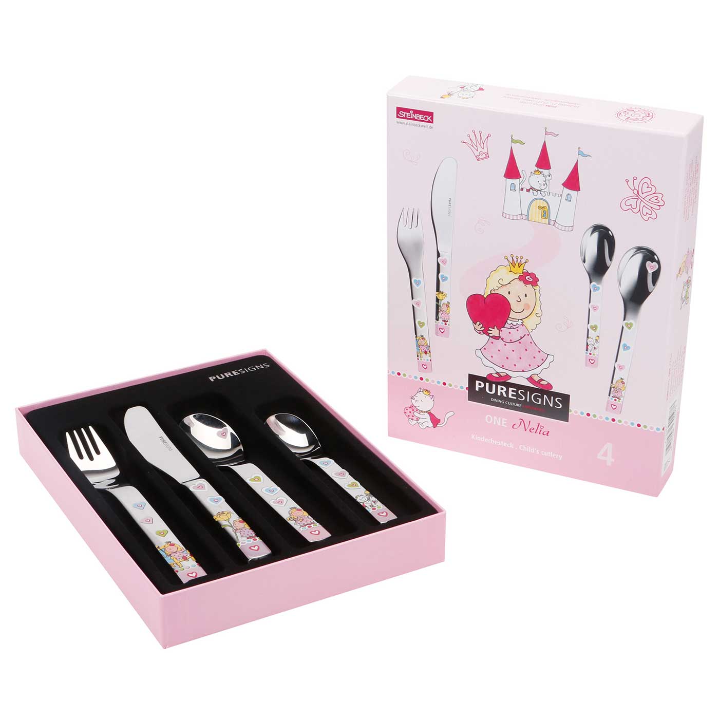 Kinderbesteck 4 - teilig NELIA -