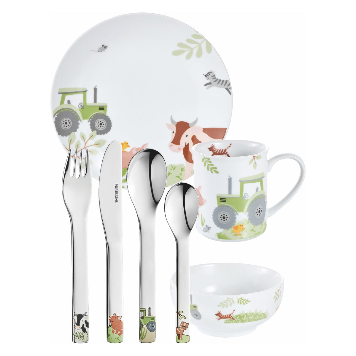 Kindergeschirr Set 7-teilig HAPPY FARM