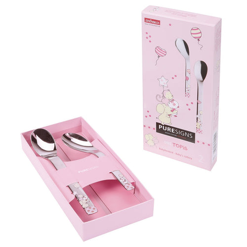 Babylöffel 2-teilig TOPIS rosa