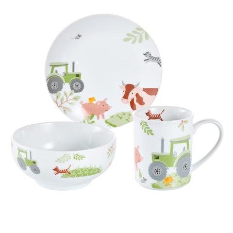 Kindergeschirr Set 3-teilig HAPPY FARM