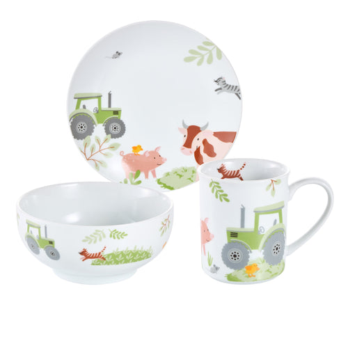 Kindergeschirr Set 3-teilig HAPPY FARM