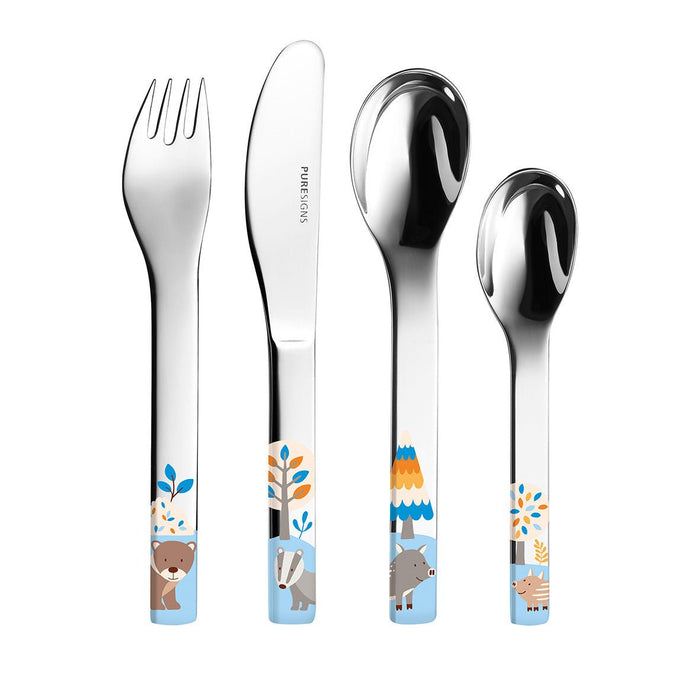 Kinderbesteck 4 - teilig FRIENDS - #PURESIGNS#