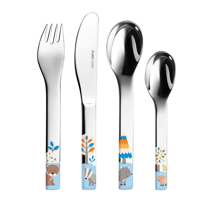Kinderbesteck 4-teilig FRIENDS von oben