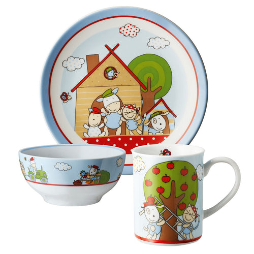 Kindergeschirr Set 3-teilig FERME